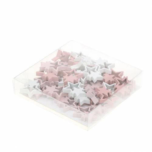 Prodotto Stelle decorative sparse rosa/bianco 36 pz