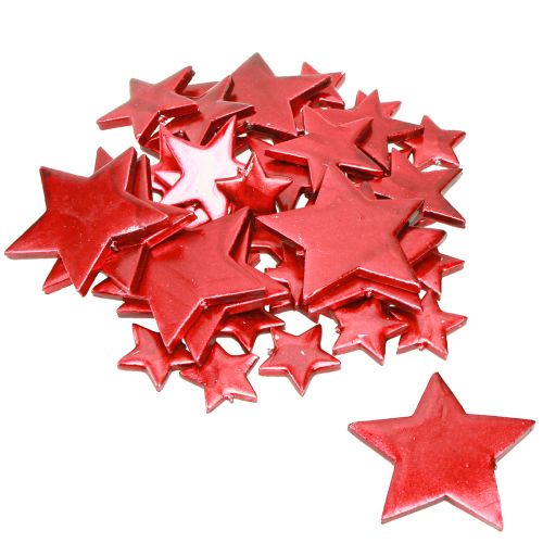 Prodotto Decorazione stelle rosse da spargere Ø3/5/7cm – 2a scelta – 44 pz