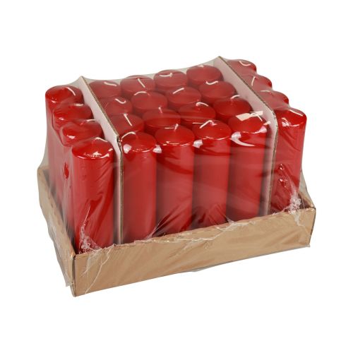 Prodotto Candele a colonna rosse Candele dell&#39;Avvento candele rosse 200/50mm 24 pz