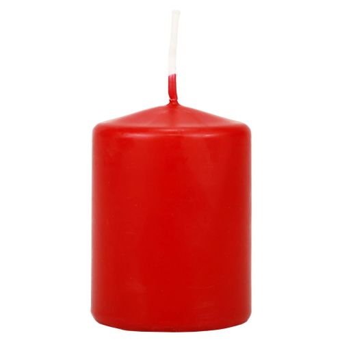 Candele a colonna rosse Candele dell&#39;Avvento candele rosse 70/50mm 24 pezzi