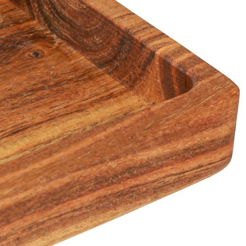 Prodotto Vassoio rettangolare in legno di acacia oliato 40x15x4cm