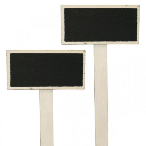 Tavola di legno da incollare, cartello pianta, tavola per il ritorno a scuola, decorazione da tavola per matrimonio 9×4,5 cm L19,5 cm 12 pezzi