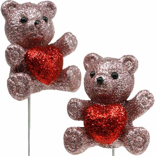 Plug decorativo orso con cuore, San Valentino, plug