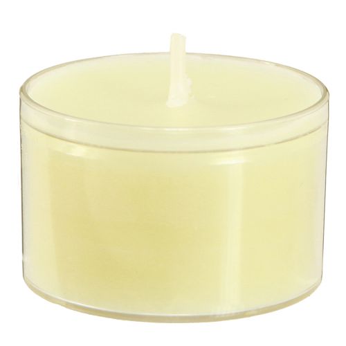 Prodotto Luci notturne tea light giallo crema in ciotola di plastica 8 ore 50 pz