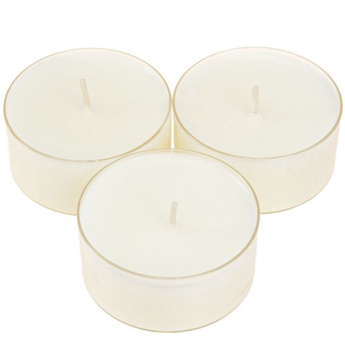 Prodotto Tea light maxi con trasp. Cassa bianca 54mm 16 pz