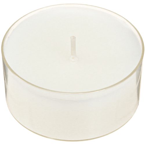 Prodotto Tea light maxi con trasp. Cassa bianca 54mm 16 pz