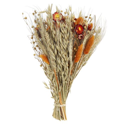 Prodotto Mazzo di fiori secchi fiori di campo fiori di paglia arancio L30cm