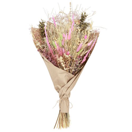 Prodotto Mazzo di fiori secchi rosa verde Lagurus eucalipto 150g