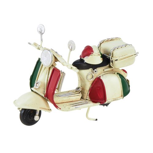 Floristik24 Decorazione da tavolo vintage per scooter in metallo decorativo estivo L12 cm