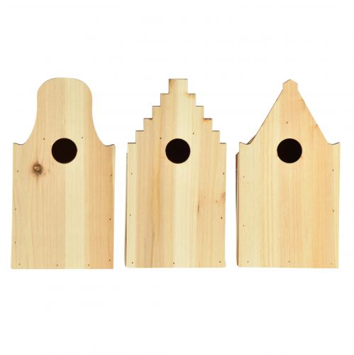 Prodotto Casetta per nidi in legno per casetta per uccelli, cinciallegra, abete H22,5 cm, 3 pezzi