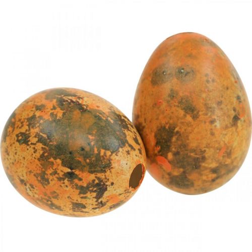 Prodotto Decorazione uova di quaglia uova soffiate arancio albicocca 3 cm 50 pz