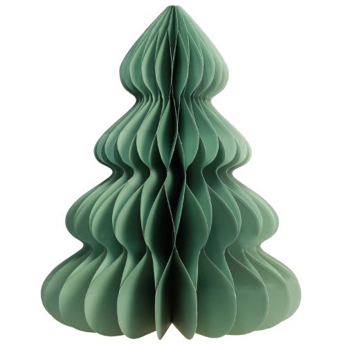 Decorazione da tavolo in carta per albero di Natale glitter menta Ø48cm H60cm