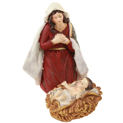 Prodotto Set figure presepe natalizio in poliresina dipinta a mano 8-20 cm 8 pezzi