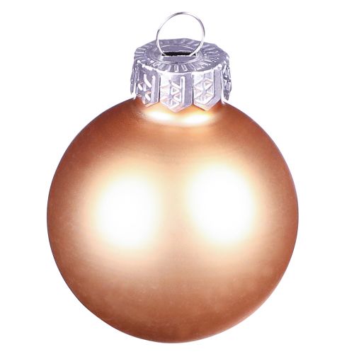 Prodotto Palline di Natale mix di albicocche palline per albero di vetro Ø4cm 24 pz