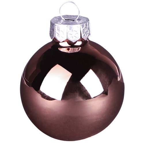 Prodotto Palline di Natale mix di albicocche palline per albero di vetro Ø4cm 24 pz