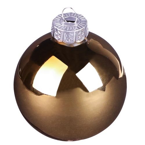 Prodotto Palline di Natale palline di vetro mix marrone oro Ø4cm 24 pz