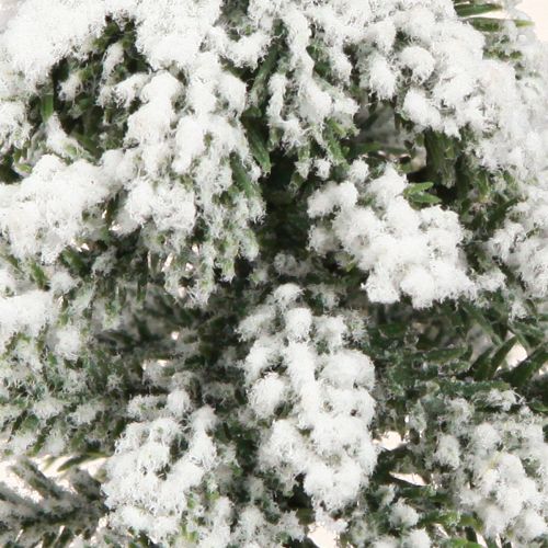 Prodotto Decorazione invernale Albero di Natale in verde bianco Ø7cm H14cm 4 pezzi