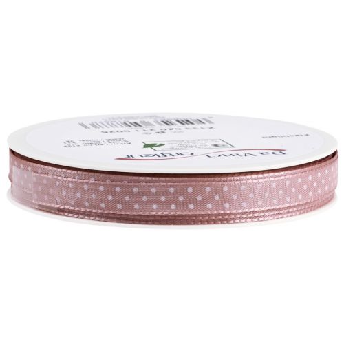 Prodotto Nastro regalo nastro decorativo punteggiato rosa antico 10 mm 25 m