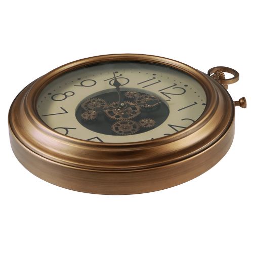 Prodotto Decorazione da parete orologio da parete orologio a ingranaggi bronzo crema retrò Ø54cm