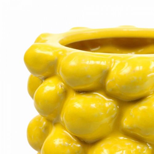 Prodotto Vaso limone vaso giallo limone decoro estivo Ø15cm H30cm