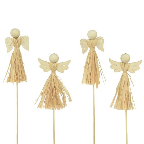 Prodotto Decorazione dell&#39;Avvento angelo tappi decorativi per fiori 5×11 cm 12 pz