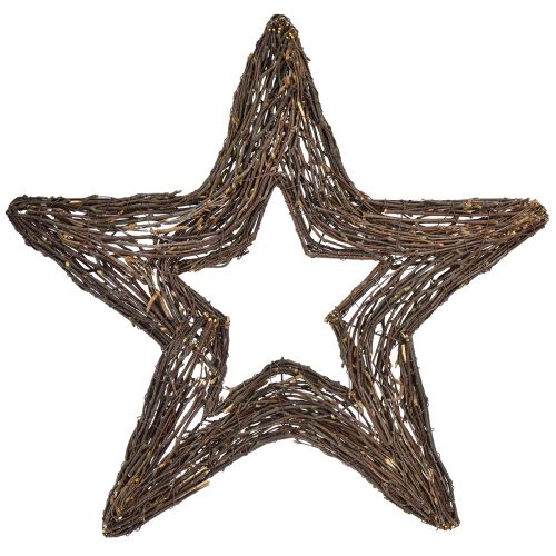 Stelle decorative da appendere stelle di salice naturali 48 cm 2 pezzi