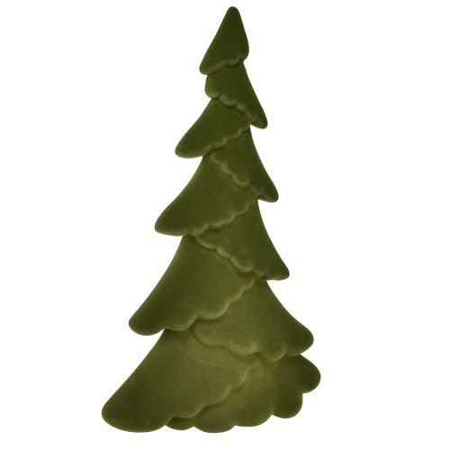 Abete decorativo floccato albero di Natale verde 60 cm