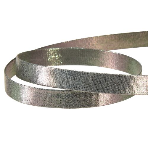 Prodotto Nastro decorativo nastro per gioielli dall&#39;aspetto metallico argento 15 mm 15 m