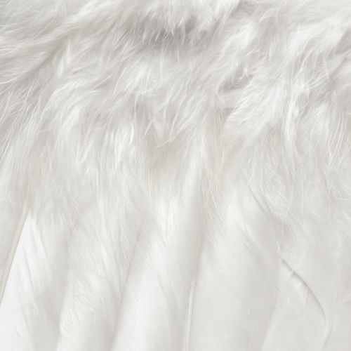 Prodotto Ali d&#39;angelo realizzate con piume bianche – romantica decorazione natalizia da appendere 25×18 cm 3pz