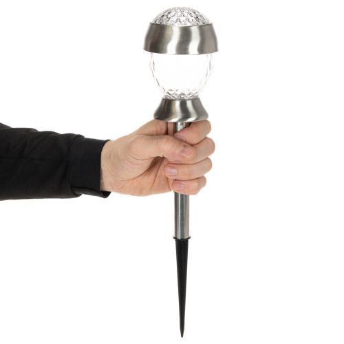 Prodotto Luci solari da giardino, a forma di globo con picchetto, 36 cm, 4 pezzi