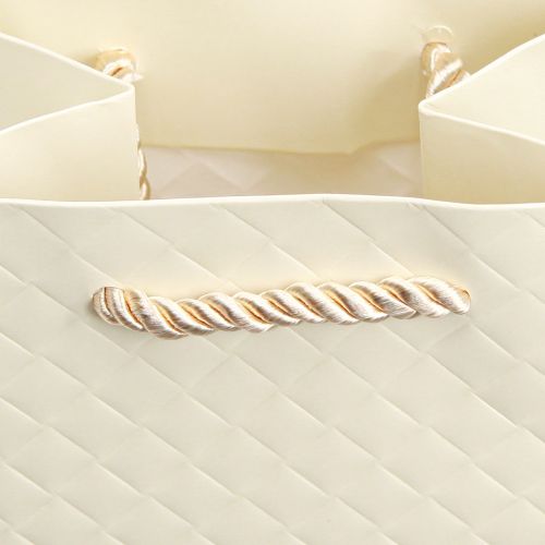 Prodotto Busta regalo per bottiglie carta crema 12×9×36cm 1 pz