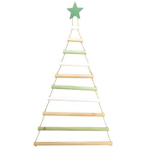Prodotto Decorazione da appendere Stella albero di Natale in legno H59cm