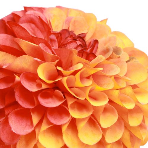 Prodotto Fiori Decorativi Dalia Artificiale Arancione Rosso Ø10 L80cm 2pz