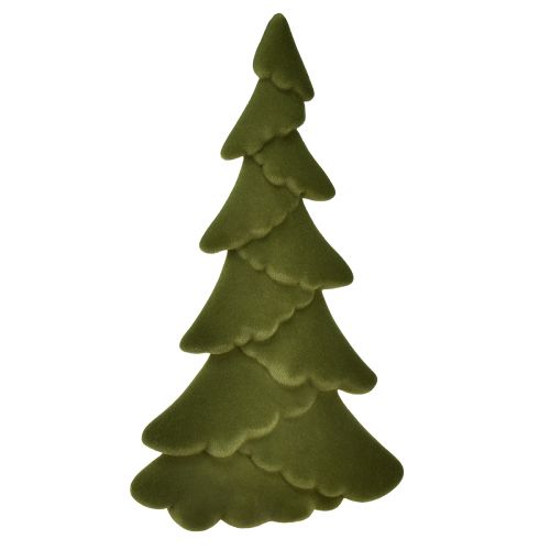 Albero di Natale artificiale abete verde floccato 45 cm