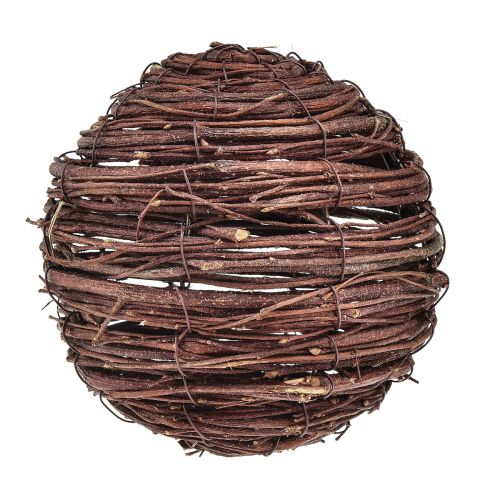 Prodotto Sfera di viti marrone naturale per decorare Ø14cm H14cm