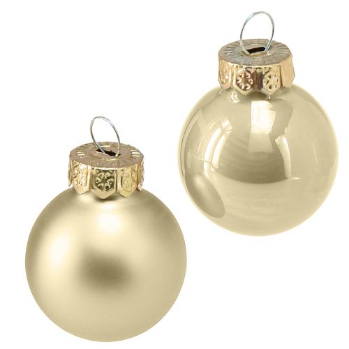 Prodotto Mini palline per albero di Natale palline per albero in vetro Ø2,5 cm 22 pezzi