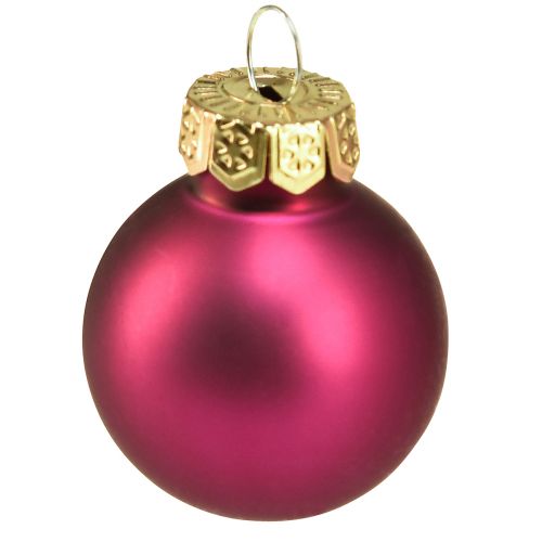 Prodotto Mini palline di vetro Palline per albero di Natale rosa Ø2,5 cm 22 pz