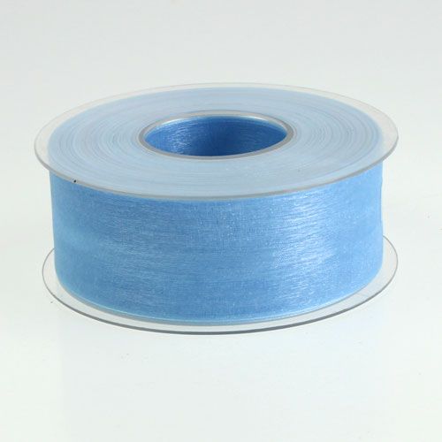 Prodotto Nastro in organza blu 40mm 50m