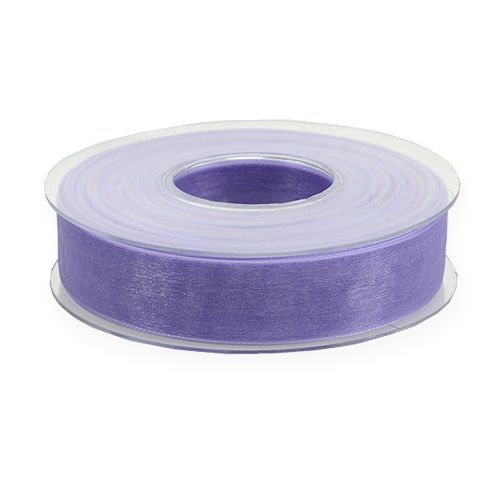 Prodotto Nastro in organza nastro regalo nastro viola cimosa 25mm 50m