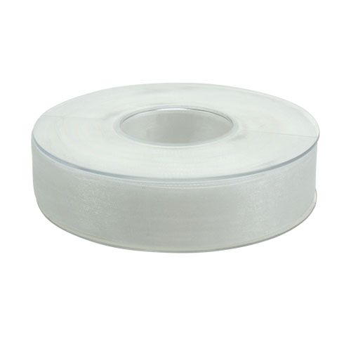 Prodotto Nastro in organza nastro regalo nastro bianco cimosa 25mm 50m