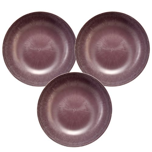 Prodotto Elegante ciotola in plastica viola 3 pezzi – 37x10,5 cm – versatile per la decorazione