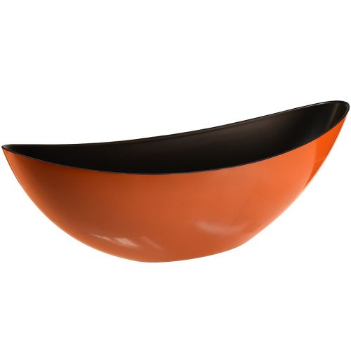 Moderna ciotola per barca in arancione – 39 cm – versatile per decorare e piantare – 2 pezzi