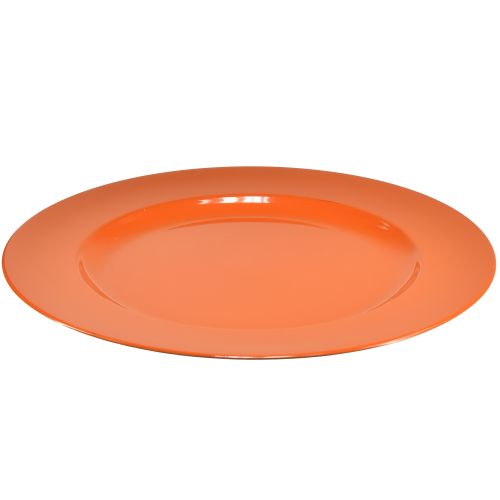 Prodotto Piatti di plastica arancioni – 28 cm – Ideali per feste e decorazioni – Confezione da 4