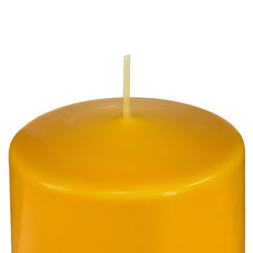 Prodotto Candela a colonna PURE giallo miele Candele Wenzel 90×70 mm