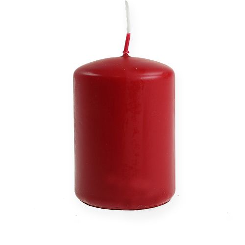 Candele a colonna candele rosse H70mm Ø50mm 12 pezzi -618442-001
