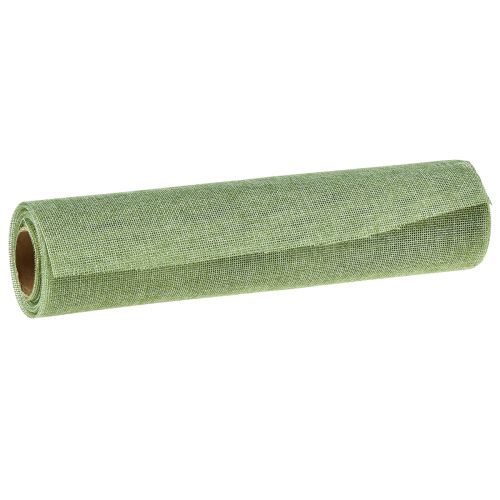 Prodotto Runner da tavolo verde verde chiaro con iuta, tessuto decorativo 29×450 cm - Elegante runner da tavolo per la tua decorazione festiva