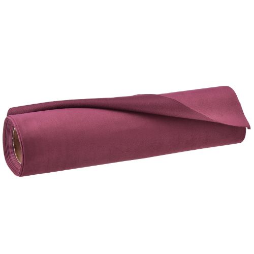 Prodotto Runner da tavolo in velluto Bordeaux rosso scuro, 28×270 cm - lussuoso tessuto decorativo runner da tavolo per le occasioni festive