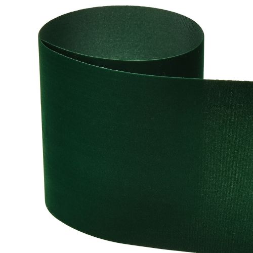 Prodotto Nastro in velluto verde nastro largo velluto verde scuro 100mm 8m