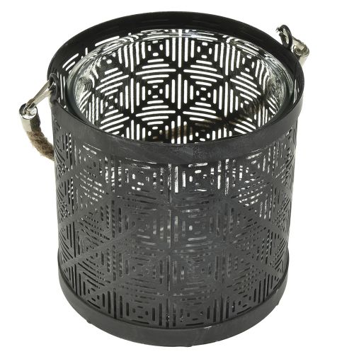 Prodotto Lanterna decorativa in metallo con manico per lanterna antracite Ø16cm 2 pezzi