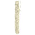 Floristik24 Filo di stoppino cordone di lana filo di lana cordone di feltro crema L55m